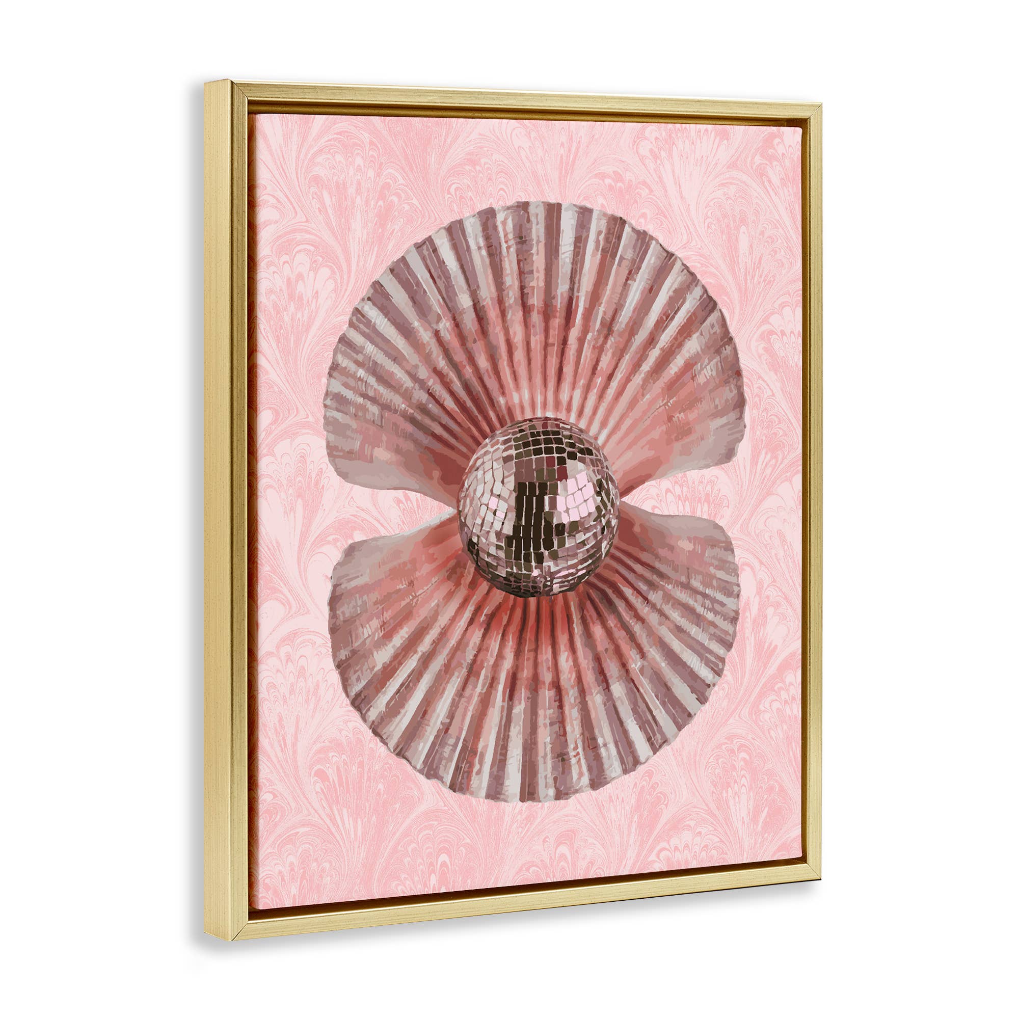 Stupell Industries - Wholesale Wall Sign - Disco Ball Clam Pearl - Framed Wall Art17