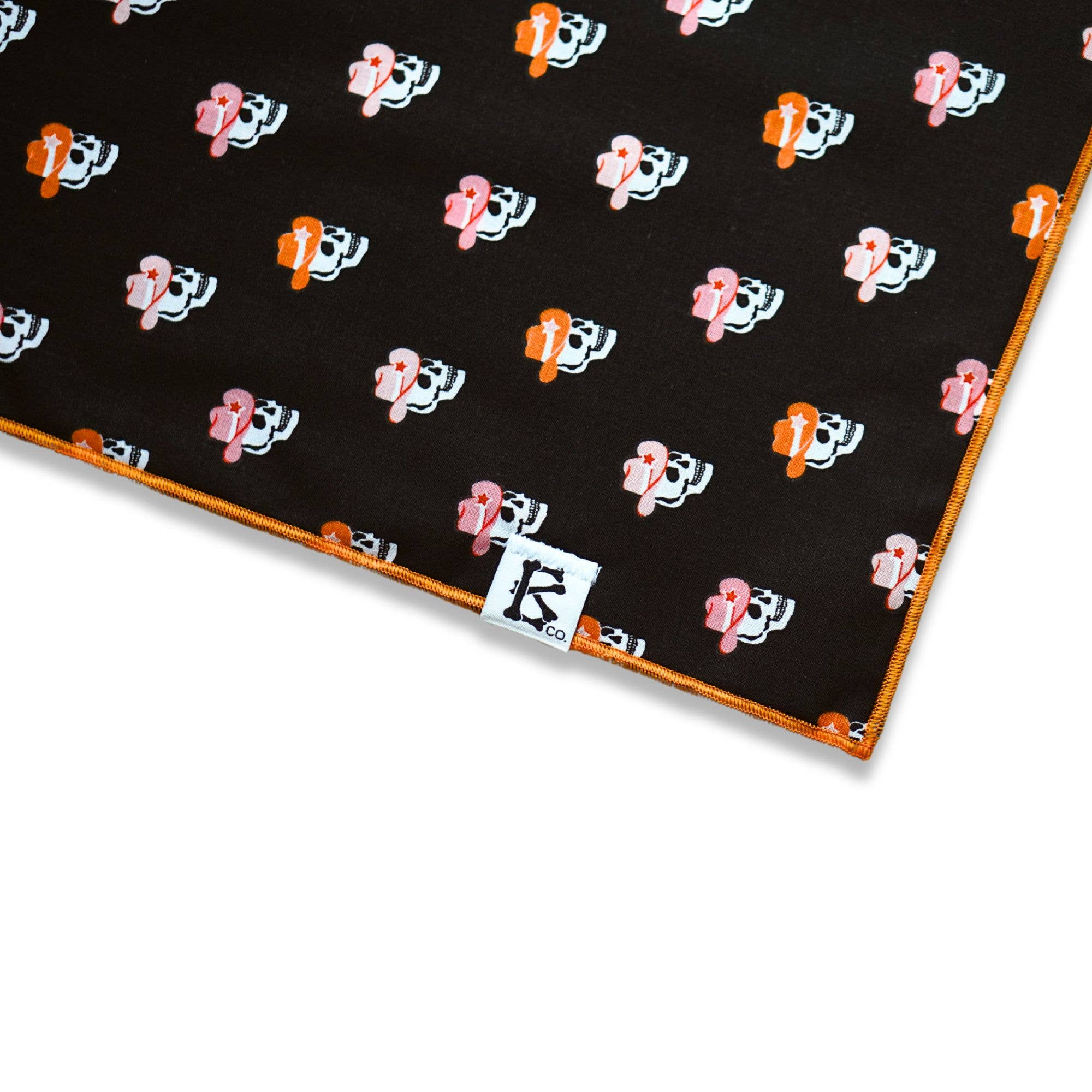 Boneyard Co. - Wholesale Pet Bandana - Dog - "Skull & Spurs" Trendy Skulls and Cowboy Fall dog bandana6
