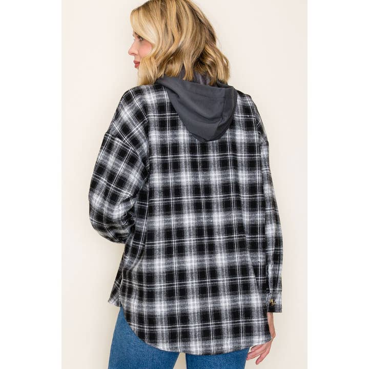 STACCATO - Wholesale Jacket - Women's - TWOFER FRENCH TERRY PLAID JACKET4