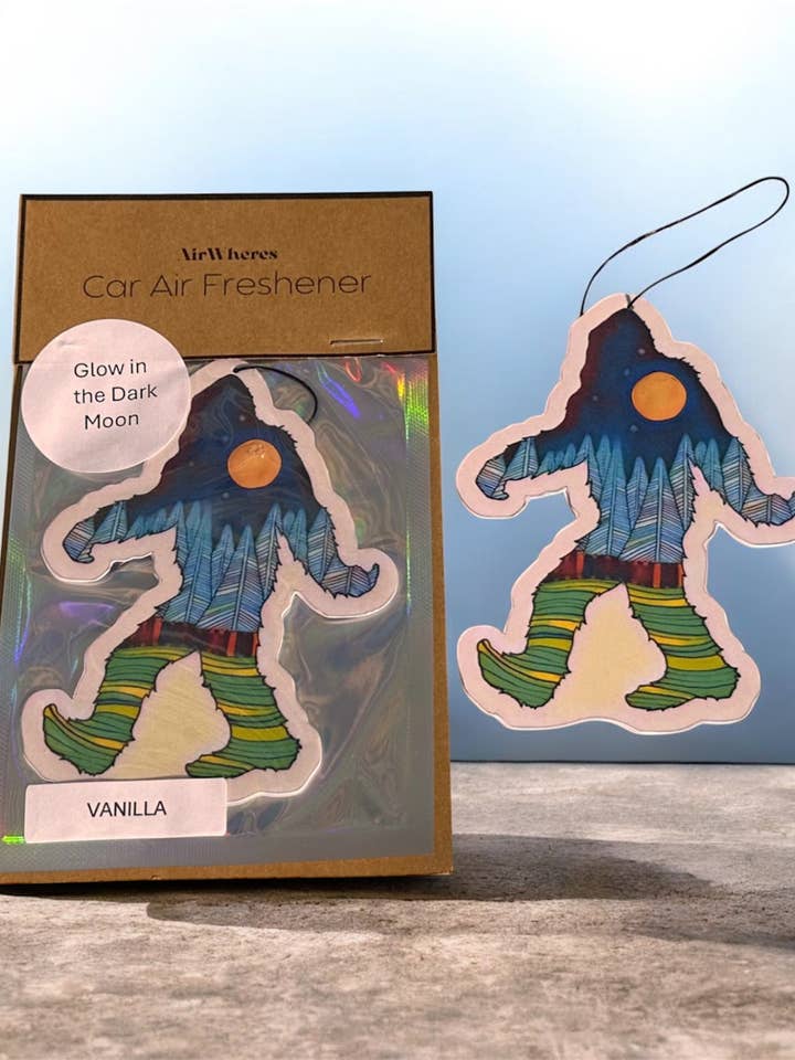 Big Foot Yeti Car Air Freshener Glow in the Dark for wholesale by airWheres