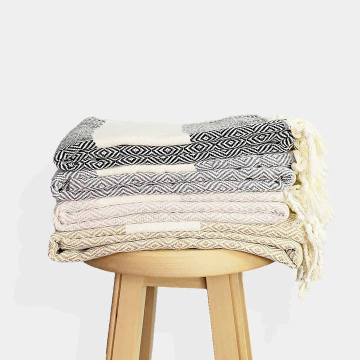 Buld&Co. - Wholesale Beach Towel - Turkish Towel Diamond, Turkish Beach Towel, XL Peshtemal2