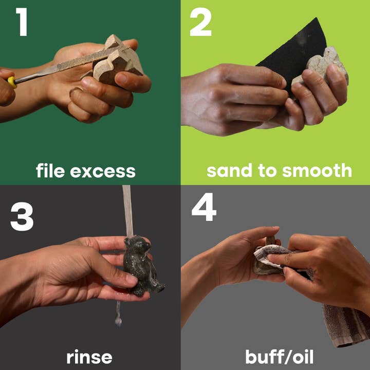 Stonebridge Imports - Wholesale DIY Craft Kit - Soapstone Carving Kit - Make 3D Art 🦉🐢🐈 Choose Your Animal12