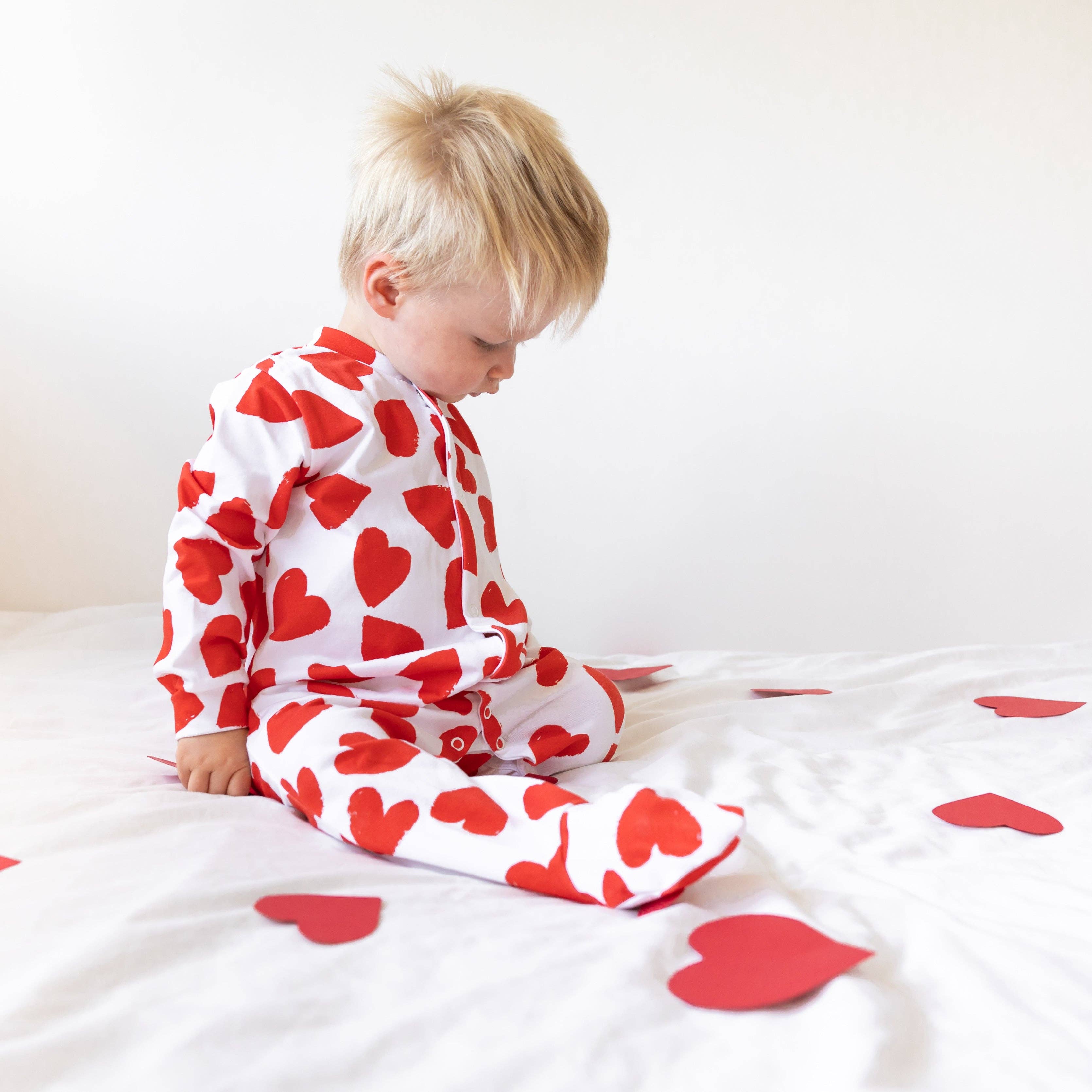 Fred & Noah - Vente Grenouillère – bébé - Pyjama en coton Love Heart9