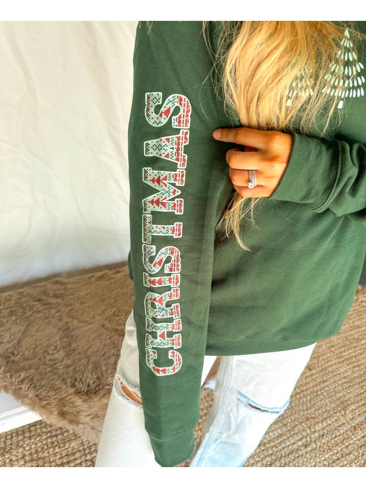 Southern Bliss Co. - Wholesale Graphic Sweatshirt - Women's - Merry Christmas Sweashirt