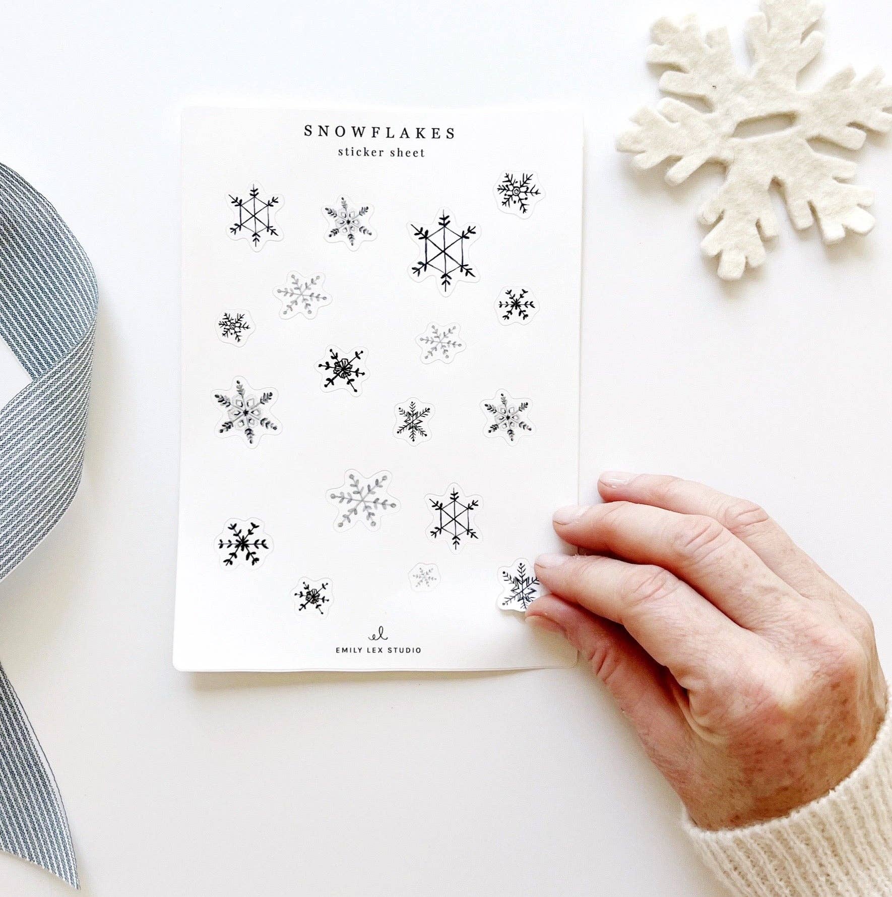 emily lex studio - Vente Autocollant - feuilles d'autocollants d'hiver4