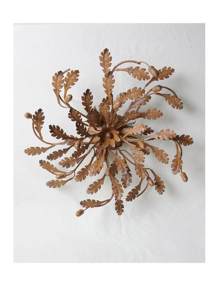 Oak Branch 3-Light Iron Fixture for wholesale by Honeychurch