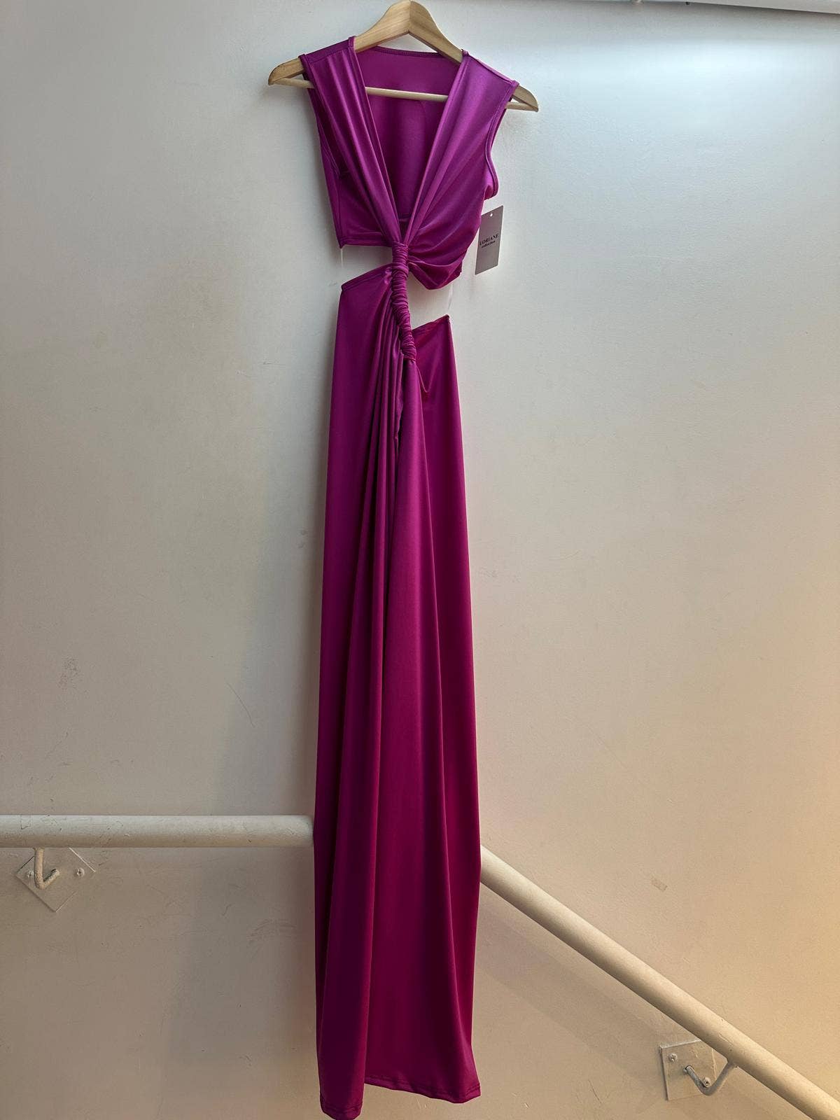 LORIANE – wholesale Gown – Women's – 6595 long dress with slit one size 12