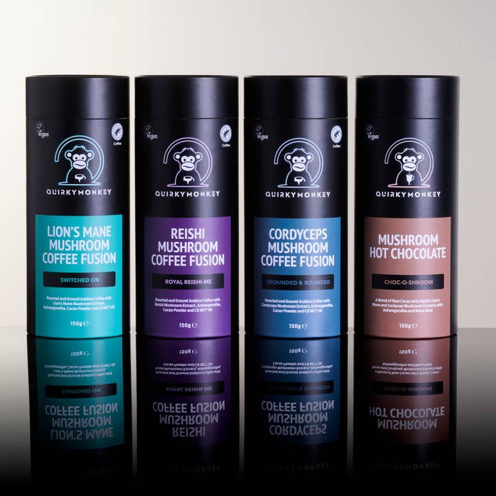 QuirkyMonkey - Wholesale Hot Cocoa Mix/Kit - Quirky Monkey Mushroom Hot Chocolate 150g (Choc O Shroom)5