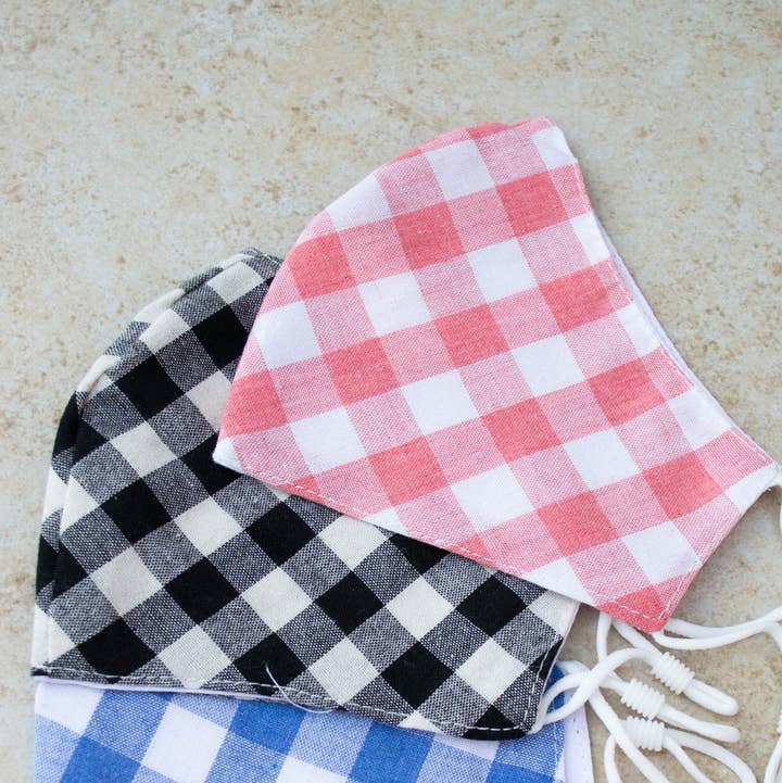 Plaid Fashion Face Mask for wholesale by Bloidy