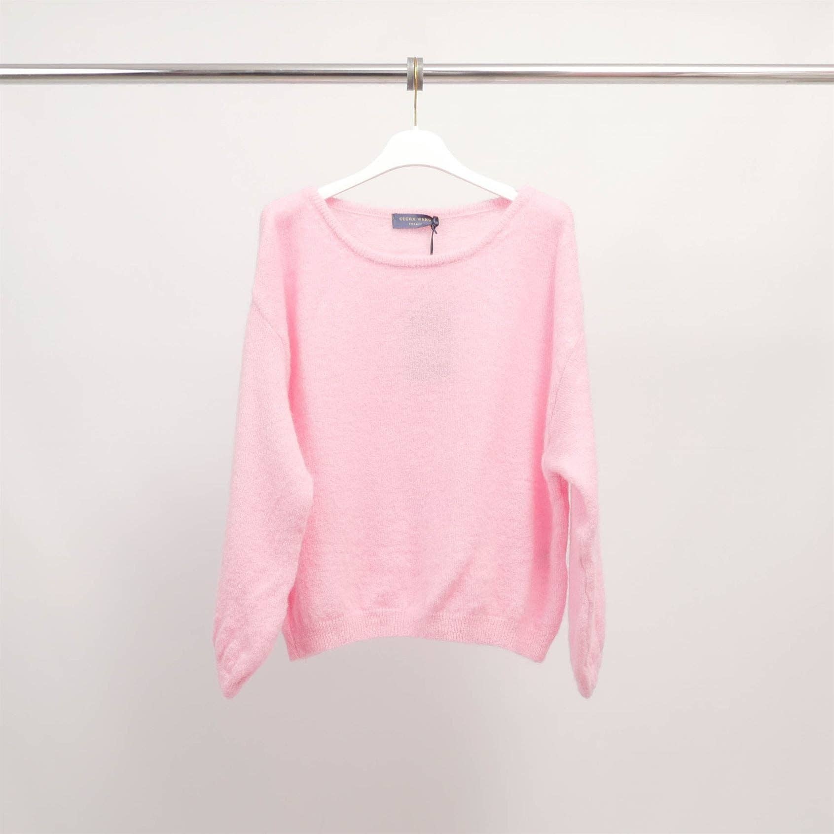 Cecile Wang - Wholesale Knit Sweater - Women's - Soft sweater in kid mohair and alpaca PJ222201