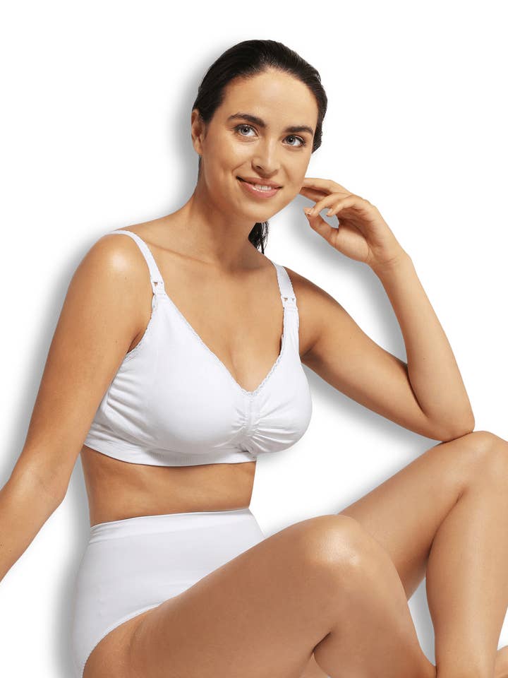 Reggiseno Premaman e per Allattamento con Supporto in Gel Imbottito (Bianco) per la vendita all'ingrosso da parte di Carriwell