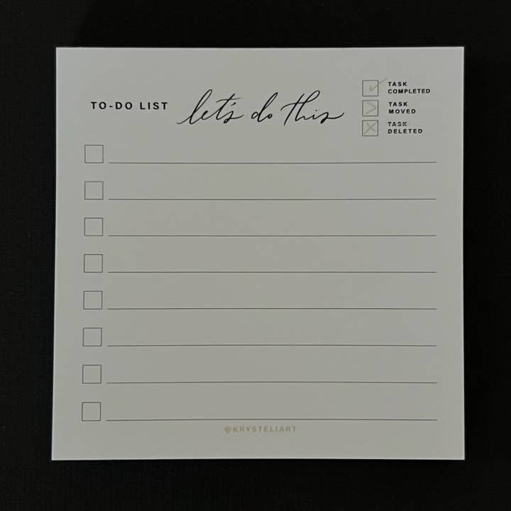 AUFGABENLISTE - HAFTNOTIZEN für den Großhandel von Krysteliart