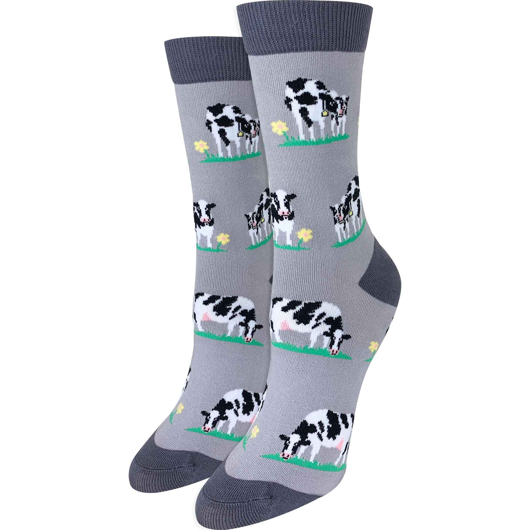Imagery Socks - Venta al por mayor Calcetines - Mujer - Calcetines de Mujeres con Vacas y Flores5