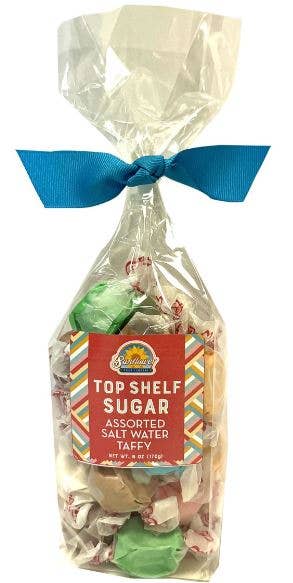 Sunflower Food Company - Vente Caramel écossais - Sac cadeau - Eau salée Taffy 6 oz sac avec nœud1