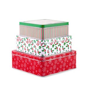 Fulmoon 10 Pcs Christmas Nesting Gift Boxes with Lids Ribbon Bow Buffalo  Plaid Snowflakes Design Gift Boxes Christmas Stacked Gift Boxes in 5  Assorted