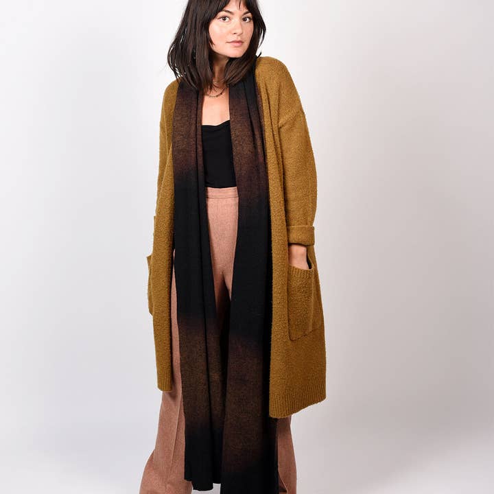 ARAE - Venta al por mayor Bufanda - Mujer - Pañuelo manta de lana: Onyx degradado