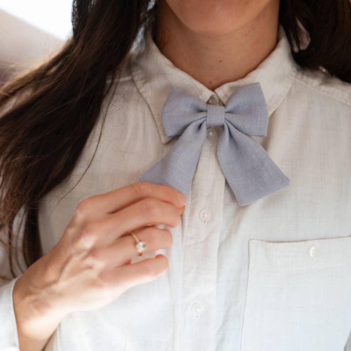 Lanika Atelier, Nika Korošec s.p. - Wholesale Brooch - Bow brooch - ribbon safety pin - pastel ribbon brooch1