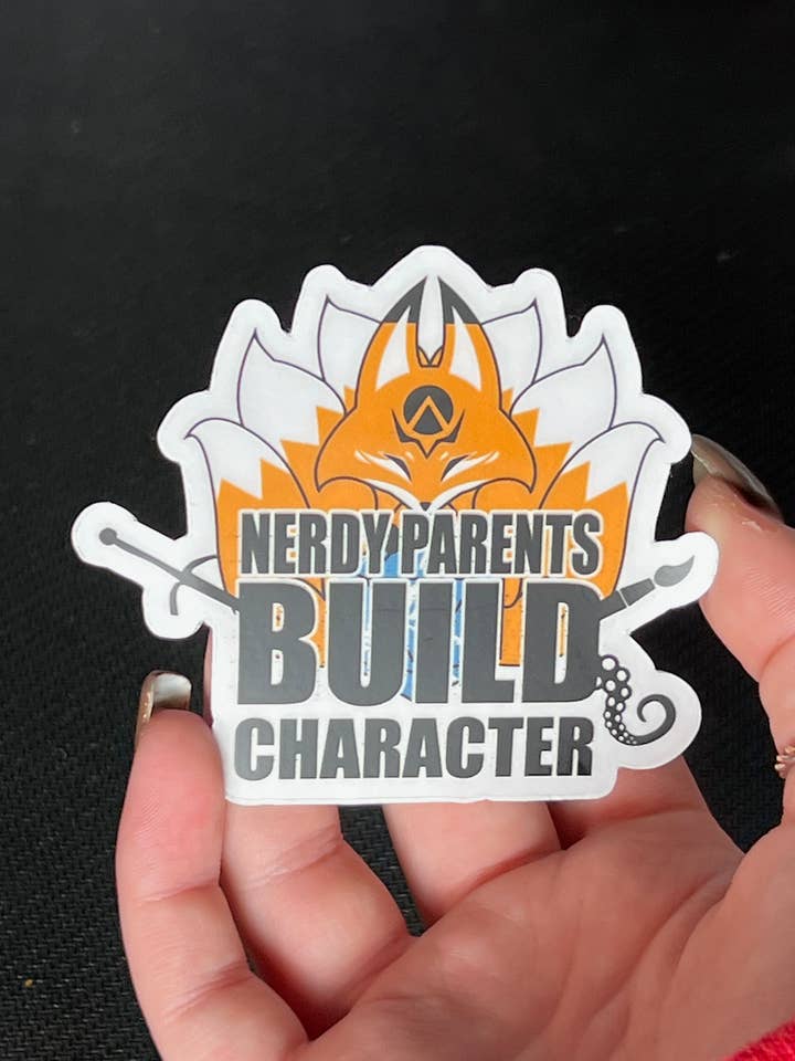 Kawaii Vinyl RPG-klistermærke: Nørdede forældre bygger karakter for engroshandel hos Weekend Anime & Games