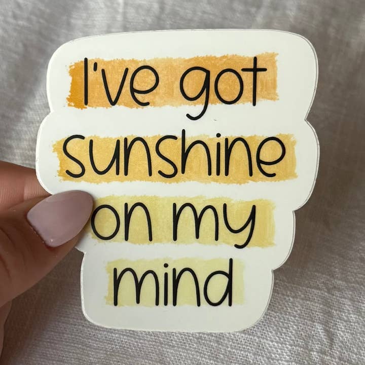 Adesivo Eu tenho a luz do sol na minha mente por atacado de Scarlet Sunday Design Co