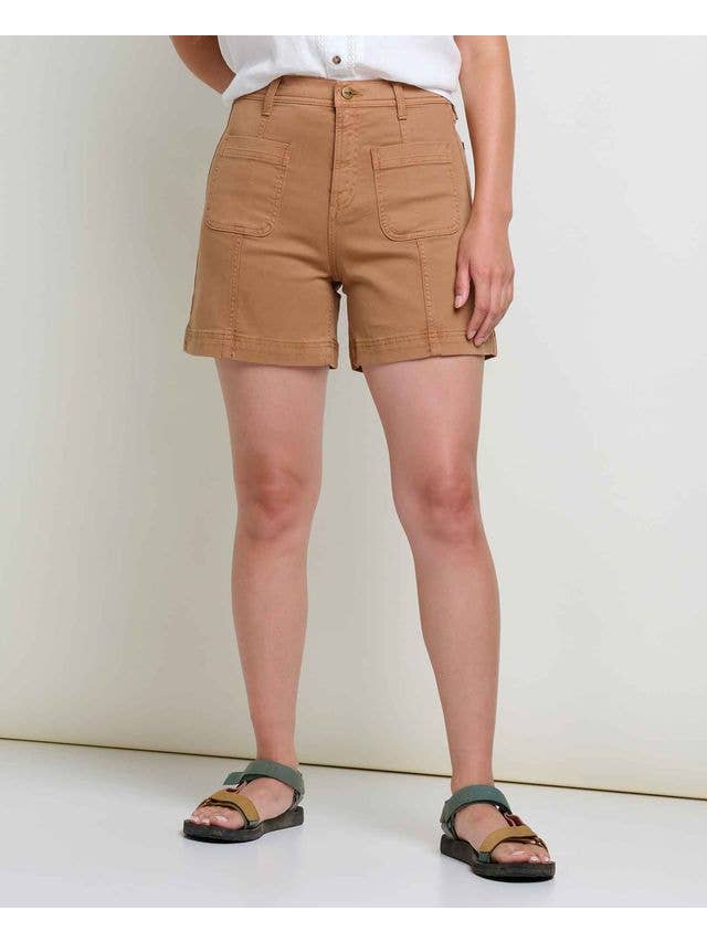 Tabac Short en toile Linden pour femme S25 en vente sur Faire