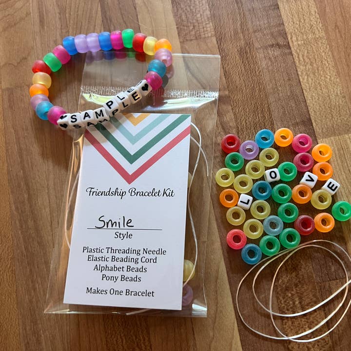 Friendship Beaded Bracelet Kit - Smile - Make Your Own Kit for wholesale by Scribble & Scroll