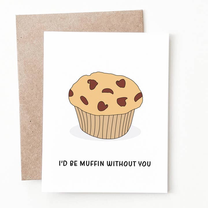 Carte d'anniversaire Muffin pour la vente par Nine Two Design