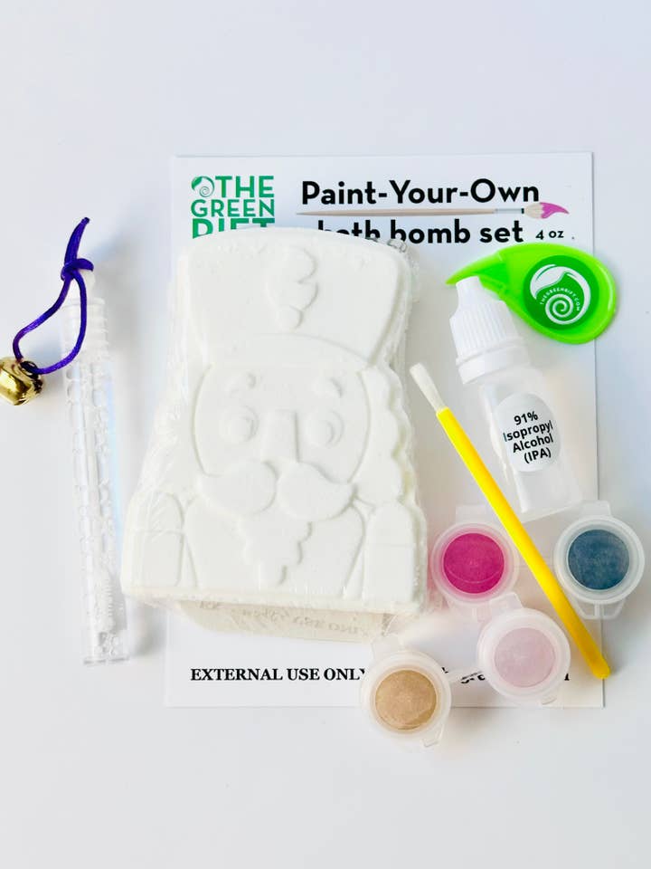Nutcracker Bath Bomb Paint-Your-Own Set, Holiday, Seasonal for wholesale by The Green Rift