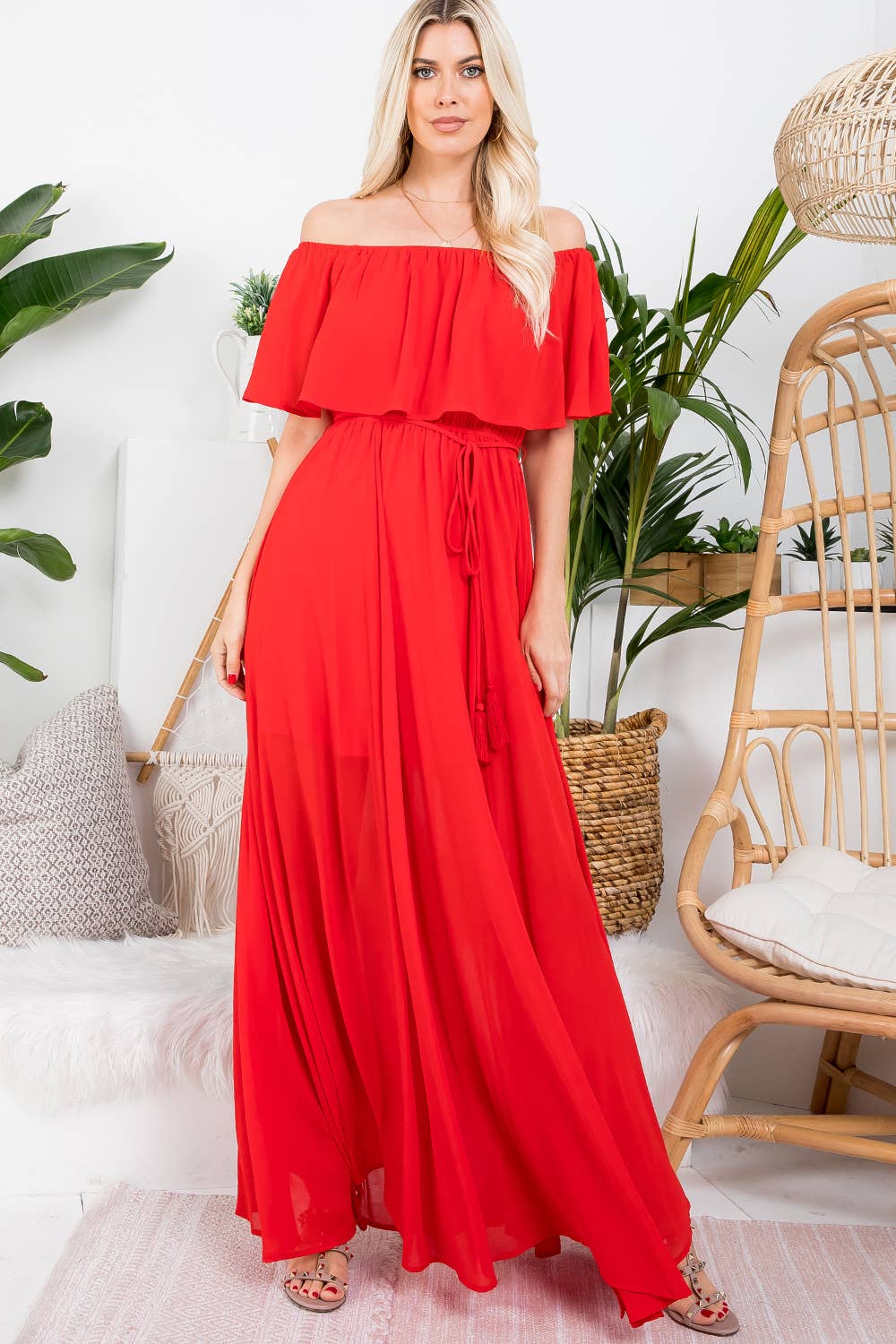 Sweet Lovely by Jen - Wholesale Dress - Women's - OFF-SHOULDER MAXI DRESS29