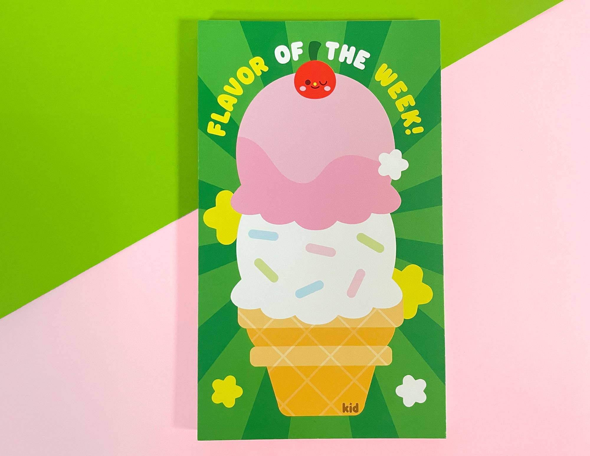Kidnichols - Wholesale Notepad - Flavor of the Week Notepad | Ice Cream | Kawaii Stationery1