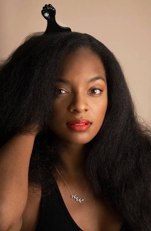 Hair Konection Corporation - Wholesale Hair Brush/Comb - Annie Fist Afro Pik Short Black1