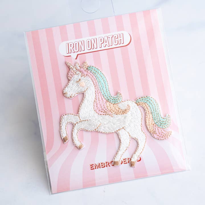 U PLUS INC - Venta al por mayor Parches - Parche con forma de unicornio, termoadhesivo