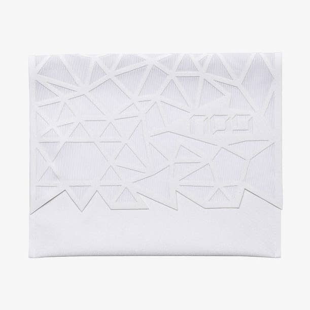 Geometric Afikoman Bag White for wholesale by Apeloig Collection