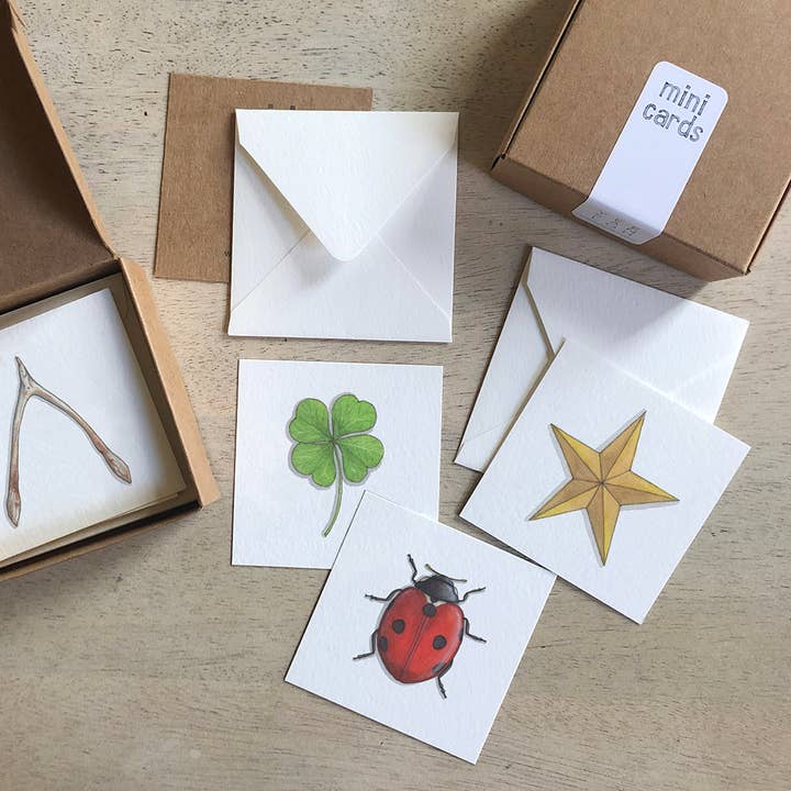 Yeesan Loh - Wholesale Stationery/Notecard Set - Mini Cards Set / Lucky Charms