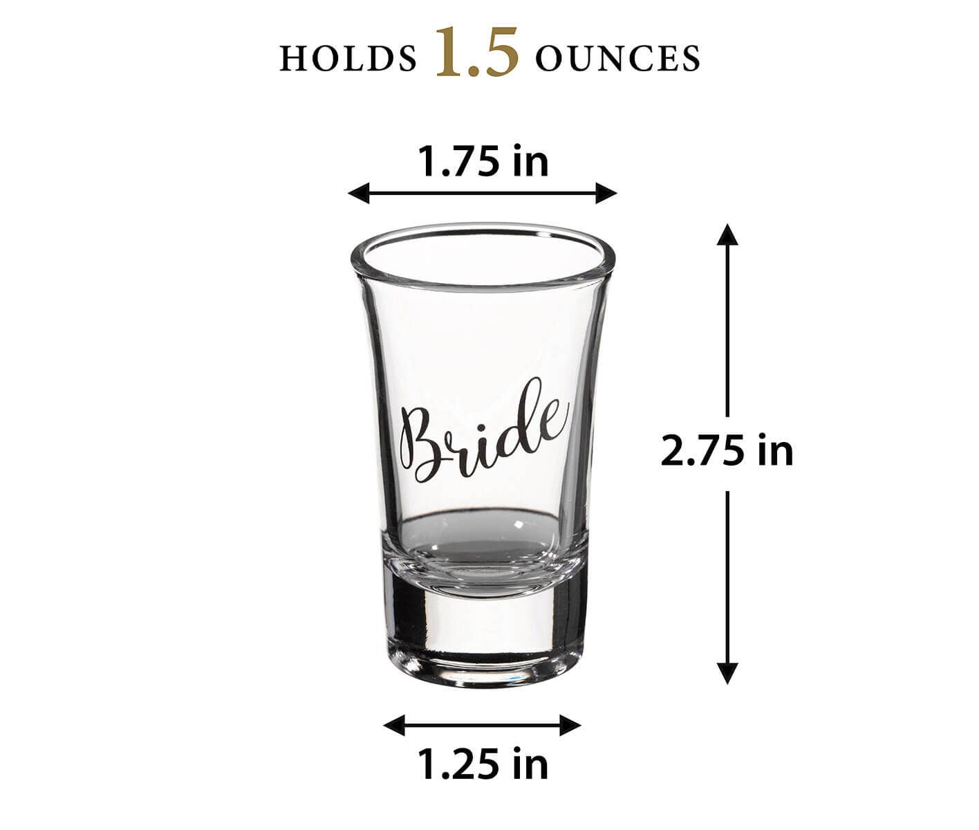 Lillian Rose – Copo de shot por atacado – Conjunto de copo de noiva, noivo, dama de honra e padrinho1