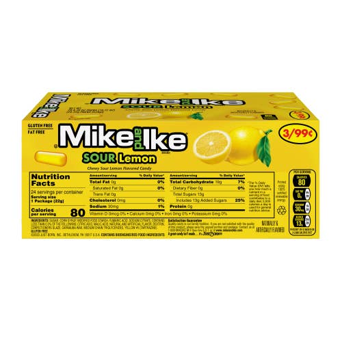 Shop The King - Wholesale Gummy - Mike Ike Sr Lemon Pp 3/ 99 oz 24 Per Box1