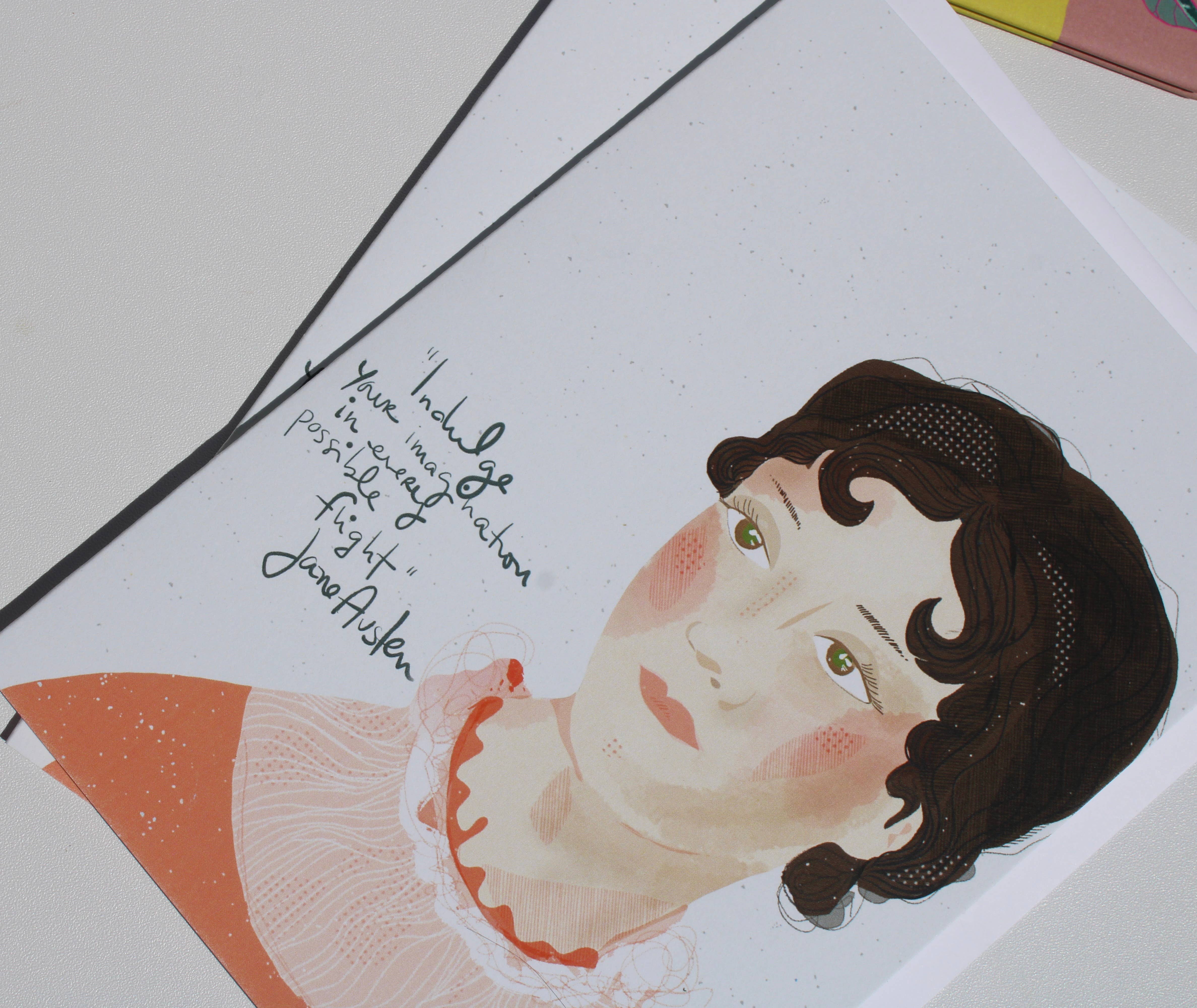 Violet Red Studio - Wholesale Everyday Greeting Card - Jane Austen  1