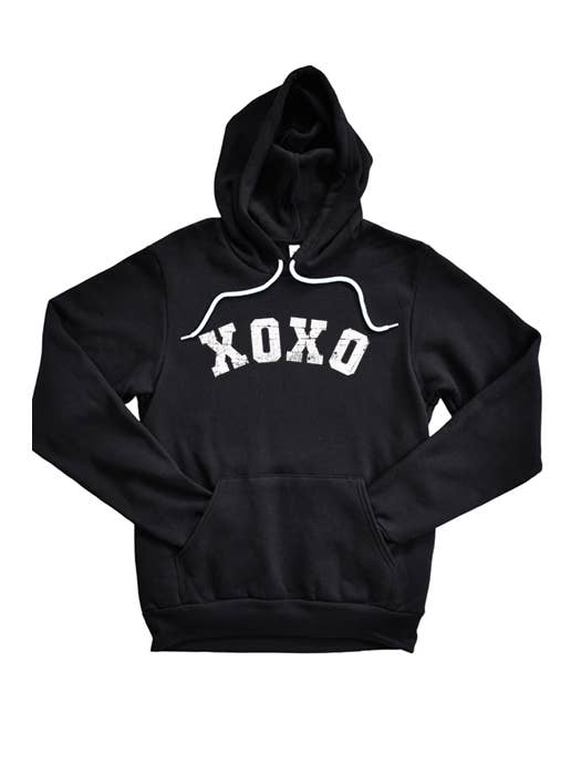 Wildberry Waves – wholesale Hoodie - Dam – XOXO Vit Print Hoodie