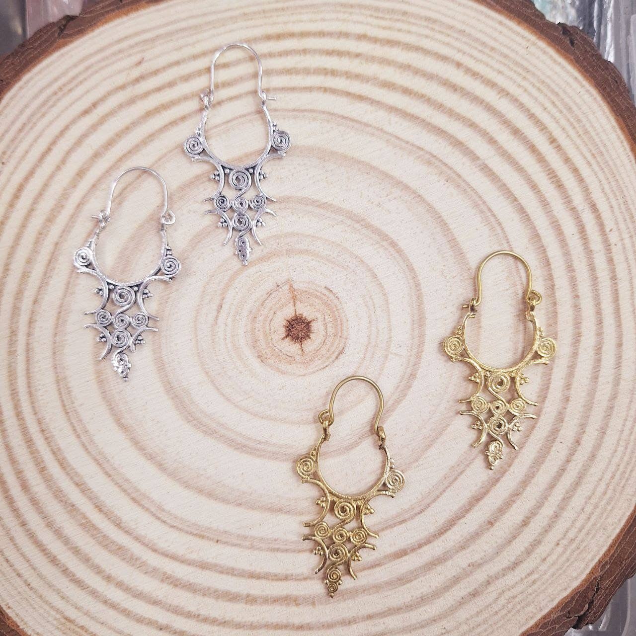 Hecho a mano - Wholesale Dangle Earrings - Gold and silver earrings10