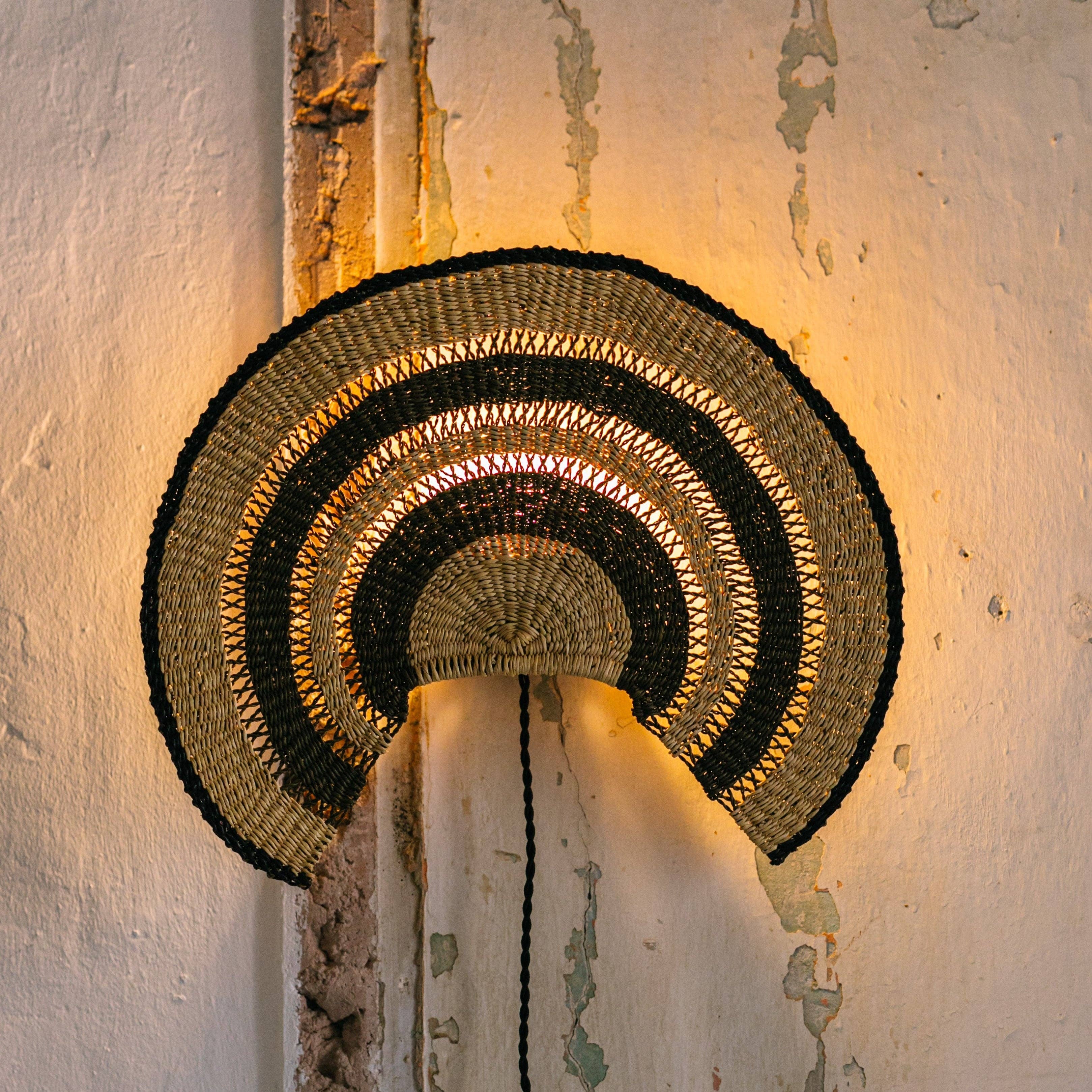 GOLDEN EDITIONS - Wholesale Sconce - Admirador Wall Lamp L | Artisan Woven Lighting1