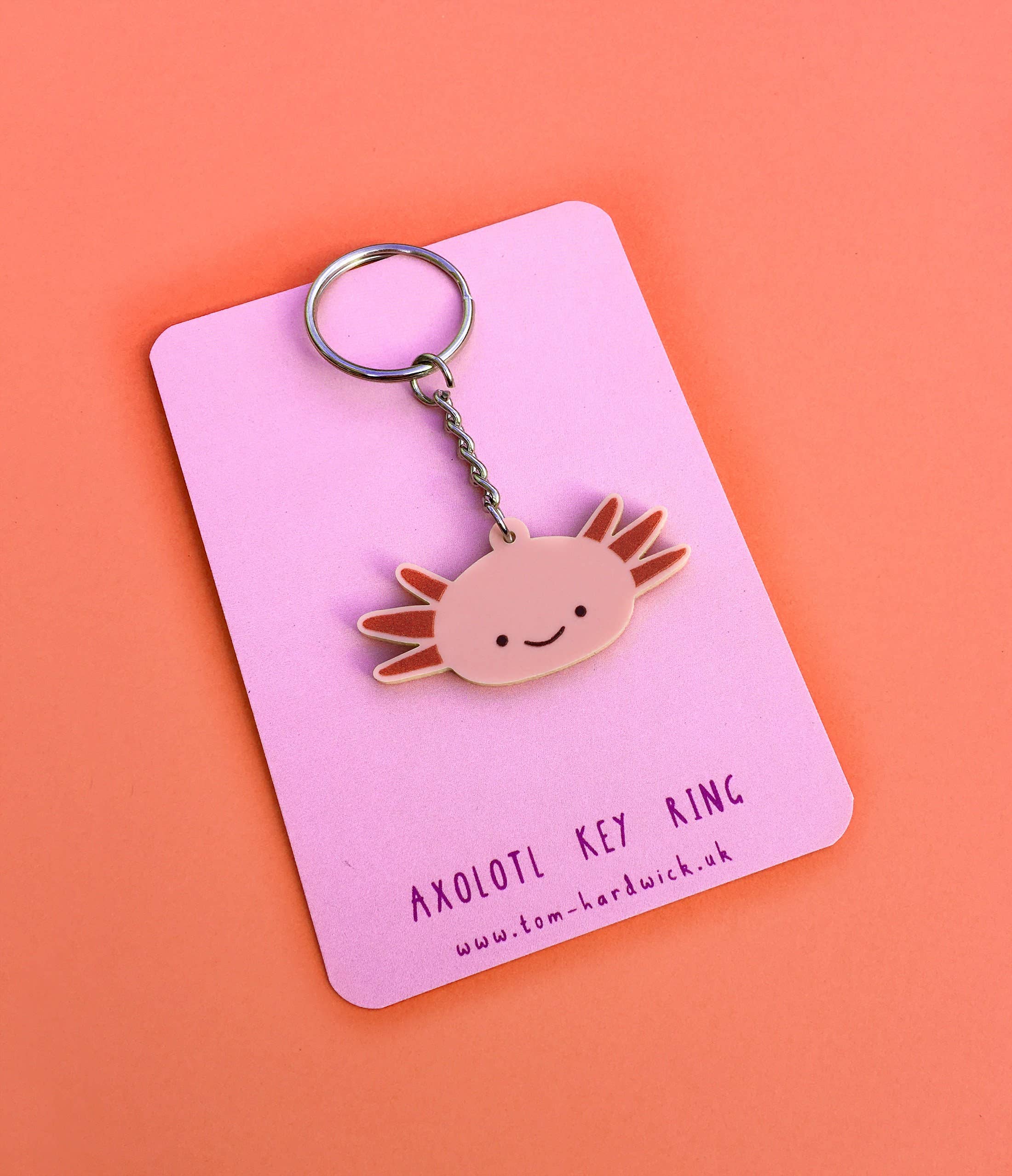 Tom Hardwick – wholesale Keychain – Unisex – Axolotl Acrylic Key Ring2