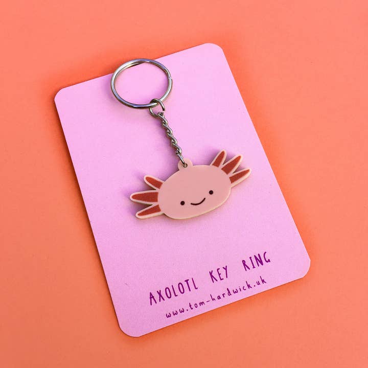 Tom Hardwick – wholesale Keychain – Unisex – Axolotl Acrylic Key Ring2