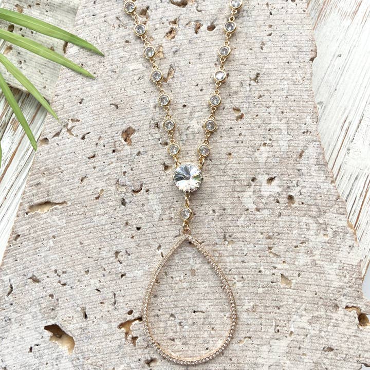 VB&CO Designs Handmade Jewelry - Wholesale Pendant/Charm Necklace - Swarovski gold necklace boutique salon spa bridal jewelry