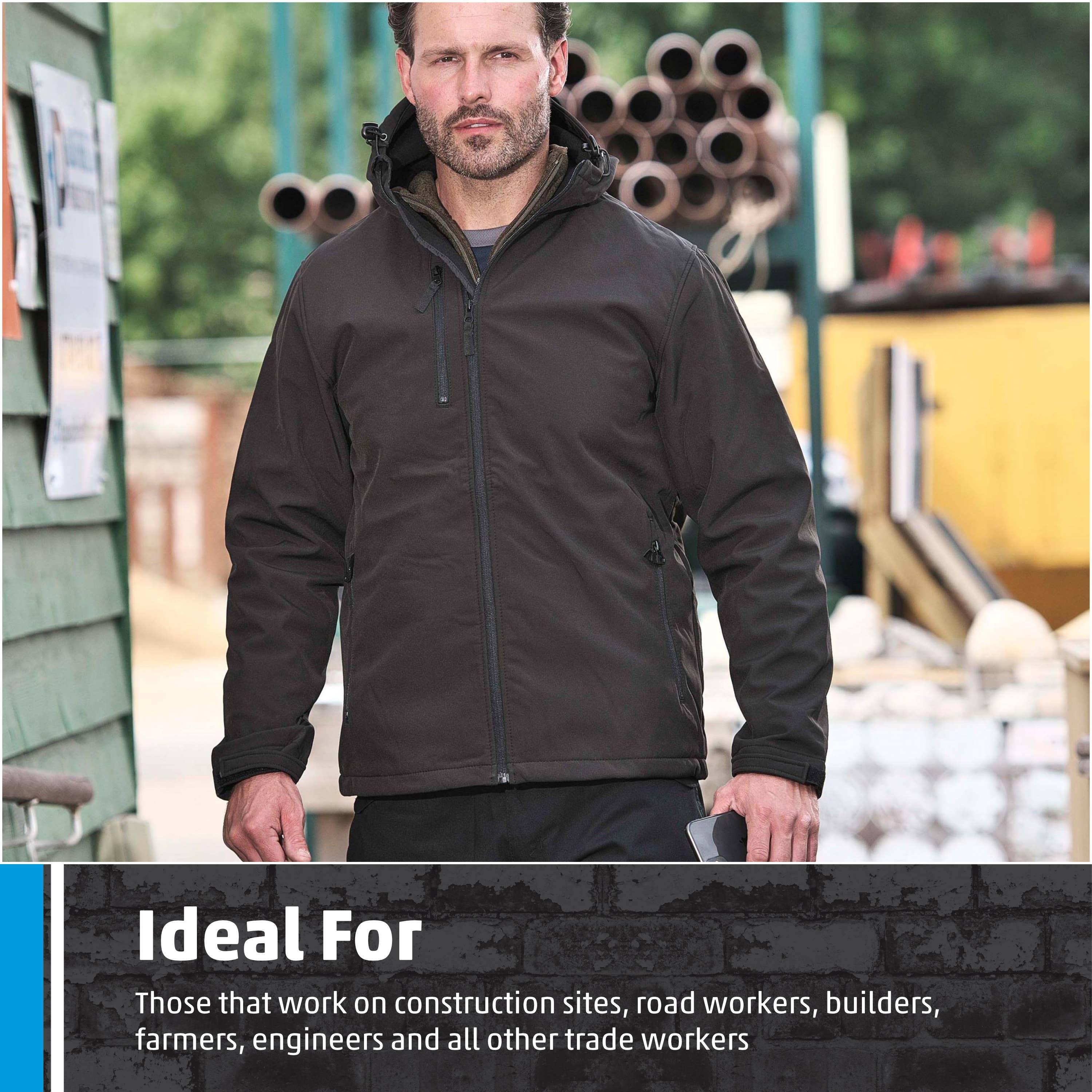 TuffStuff Workwear - Wholesale Jacket - Men's - Fort Holkham Jacket, Softshell Fabric, Waterproof, Durable6