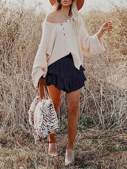 Suhkasana - Wholesale Skirt - Women's - Women's High-Waist Layered Cake Skirt – Summer Casual Mini Skirt31