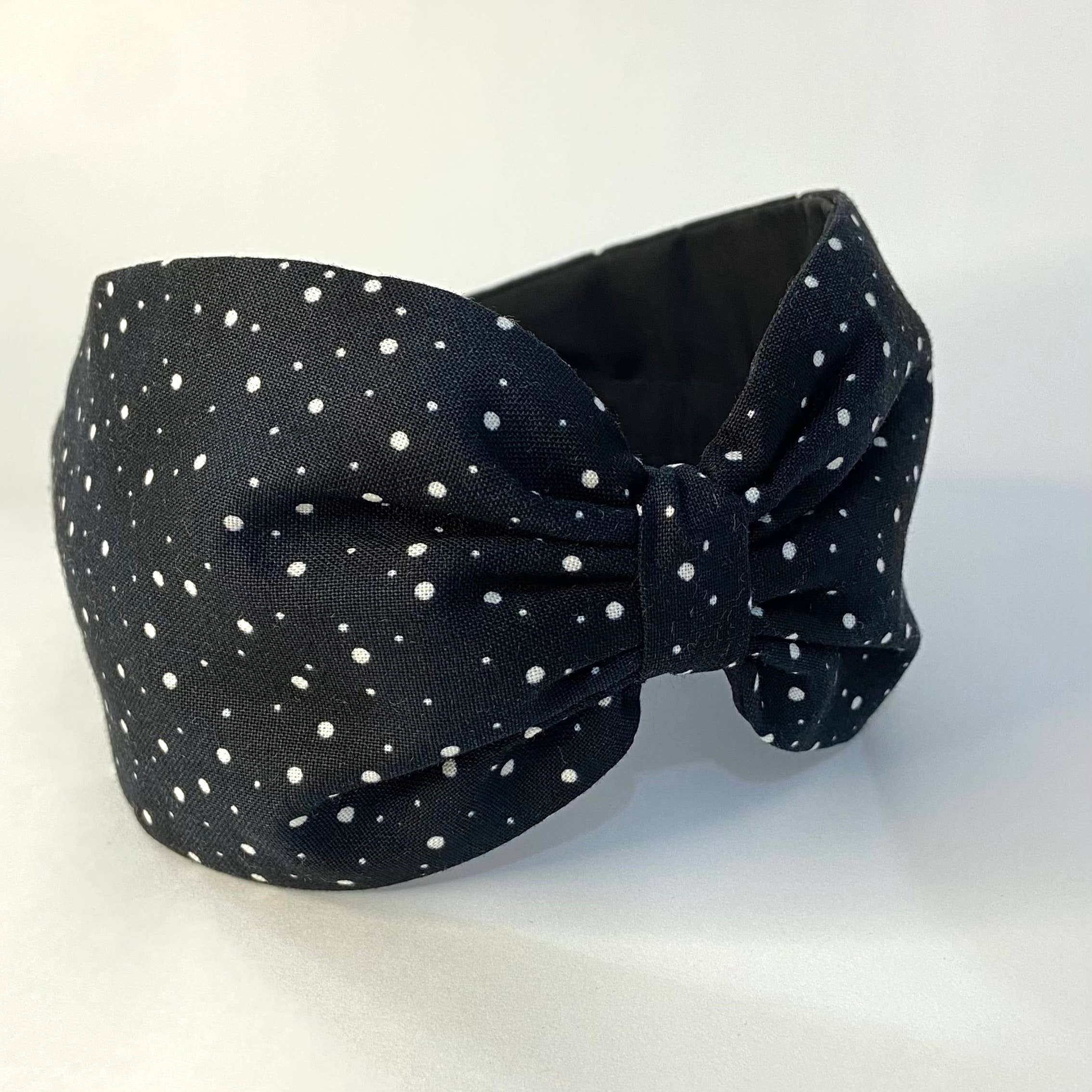 Nuevemi - Wholesale Fashion Headband - Women's - Topos Black Turban Headband3