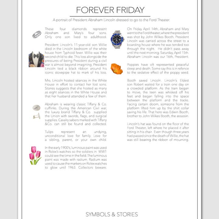 LX Artworks - Wholesale Art Print - Forever Friday Abe (Abraham Lincoln) Paper Print
