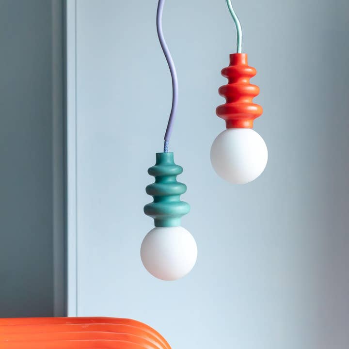 Mono - Wholesale Chandelier/Hanging Light - Frida Hanging Lamp | Warm White LED | Mint and Lilac1