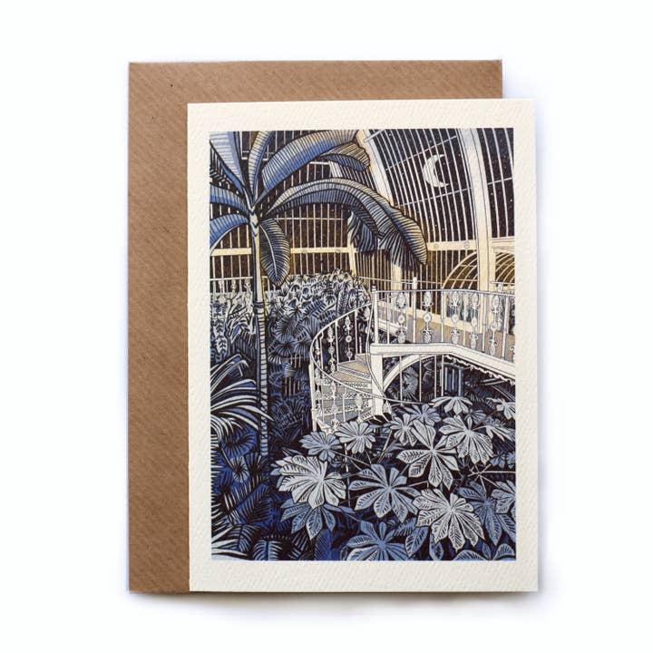Kew Gardens Greetings Card/ Starlit Staircase for wholesale by Freya's Prints