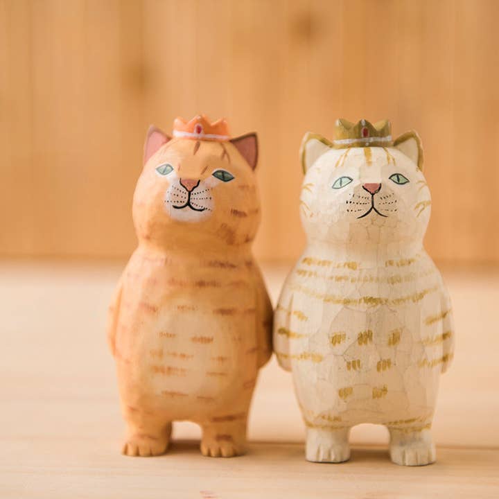 Gohobi - Wholesale Decorative Figurine - Gohobi Handcrafted Wooden Large Cat Ornament