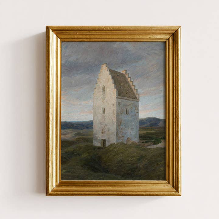 The Old Mill Vintage Art Print for wholesale by Paper House Print Shop